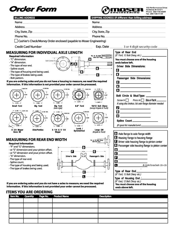 Moser Engineering Custom Length C-Clip 31 Spline Axles (1-PAIR) C31CST